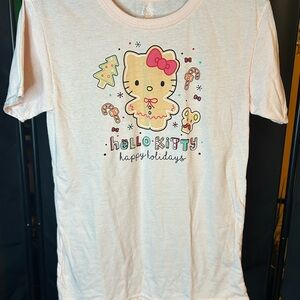 Hello Kitty Pink Short Sleeve Tee with Cute Graphics